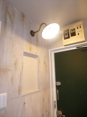 シャビーシックなアクセントウォール